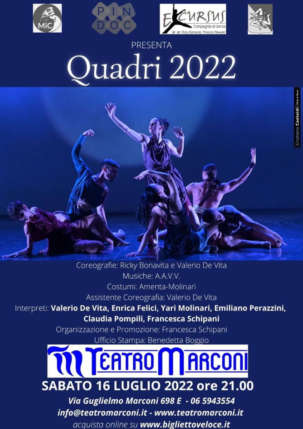 Teatro Marconi  Roma - QUADRI 2022